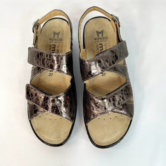 Mephisto Metallic Sandals - Picture 3 of 12